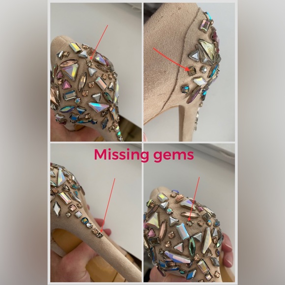 Brian Atwood embellished suede pumps 8 / 38.5 - Picture 9 of 9